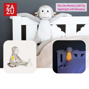 zazu nightlight with melodies soft toy