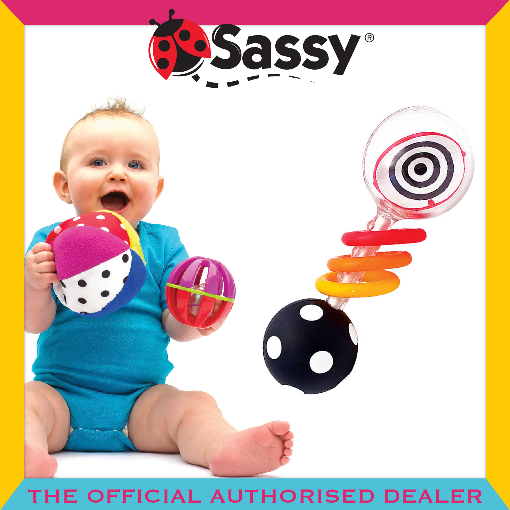 sassy spin shine rattle