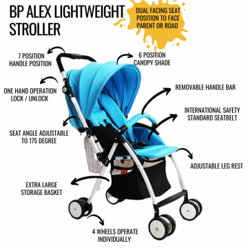 bp alex lightweight stroller