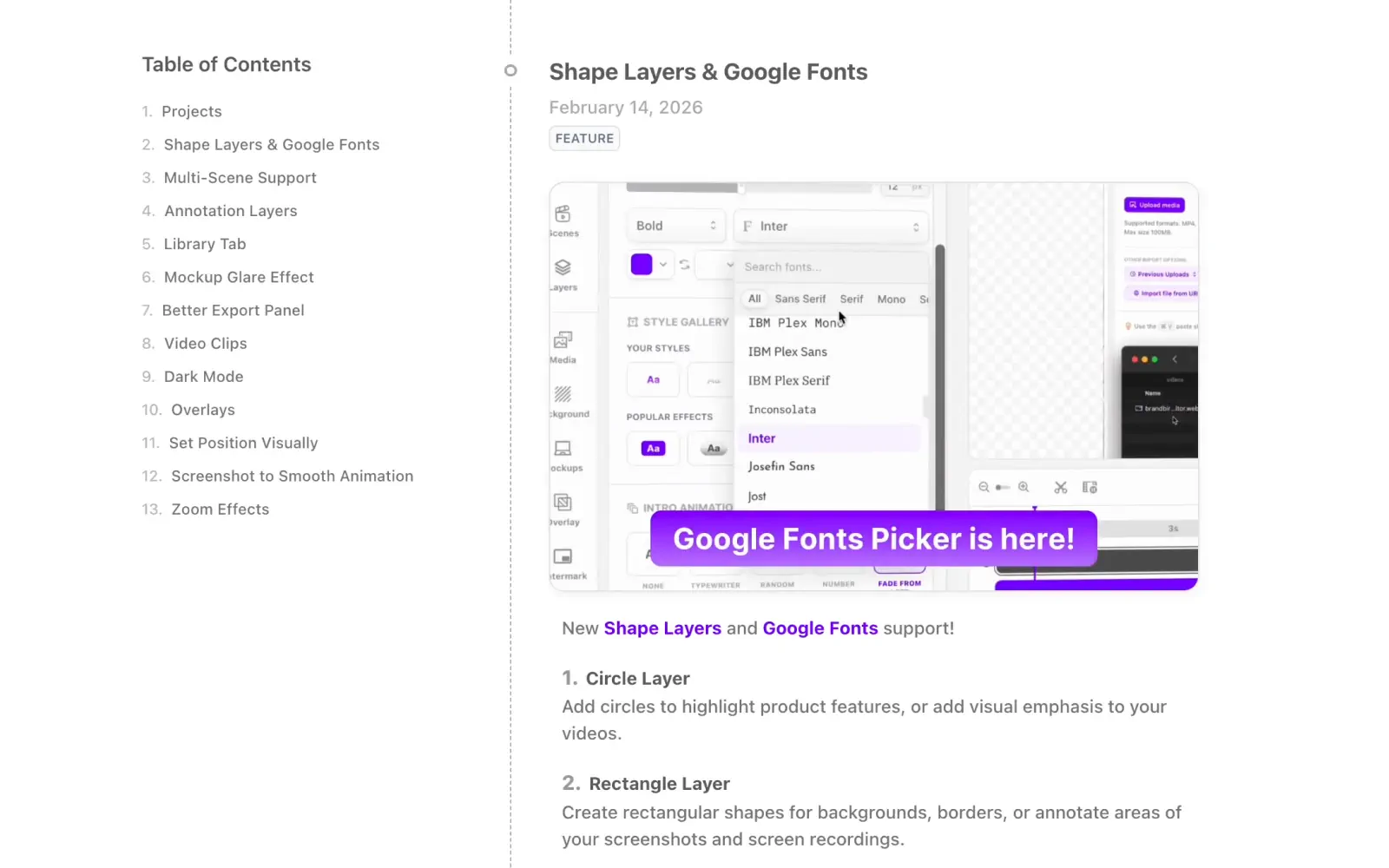 Changelog Videos for your SaaS Product