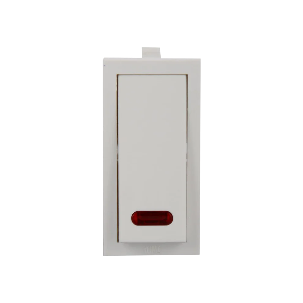 Anchor Roma Classic 1 Way Switch With Neon Indicator White
