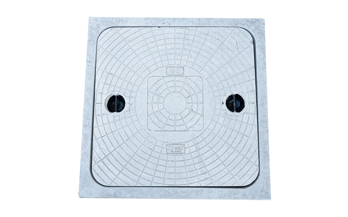 Concrete Manhole Sump Cover 2 1/2' x 2 1/2' Frame With Opening