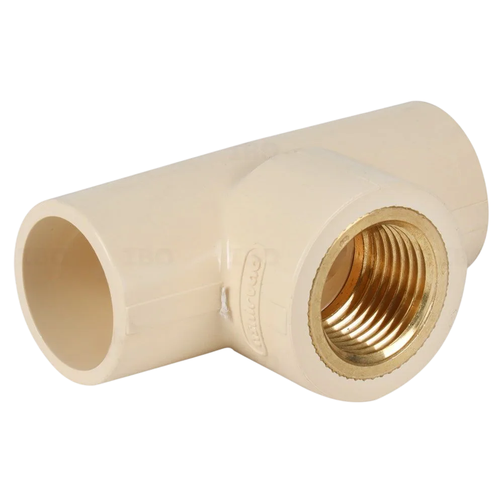 Ashirvad Cpvc Flowguard Brass Reducer Tee 3/4 inch x 1/2 inch