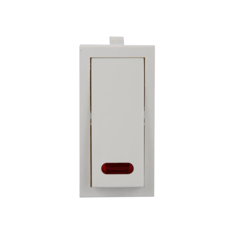Anchor Roma Classic 1 Way Switch With Neon Indicator White