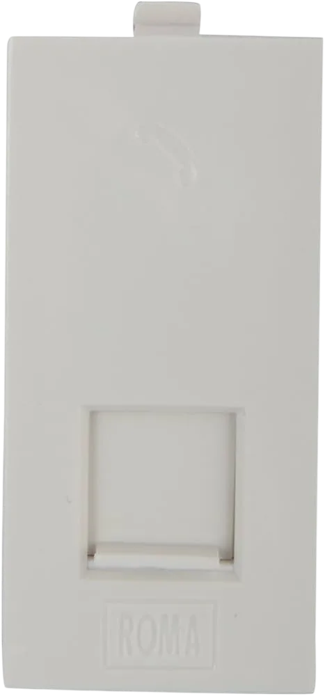 Anchor Roma Classic RJ 11 Telephone Jack White