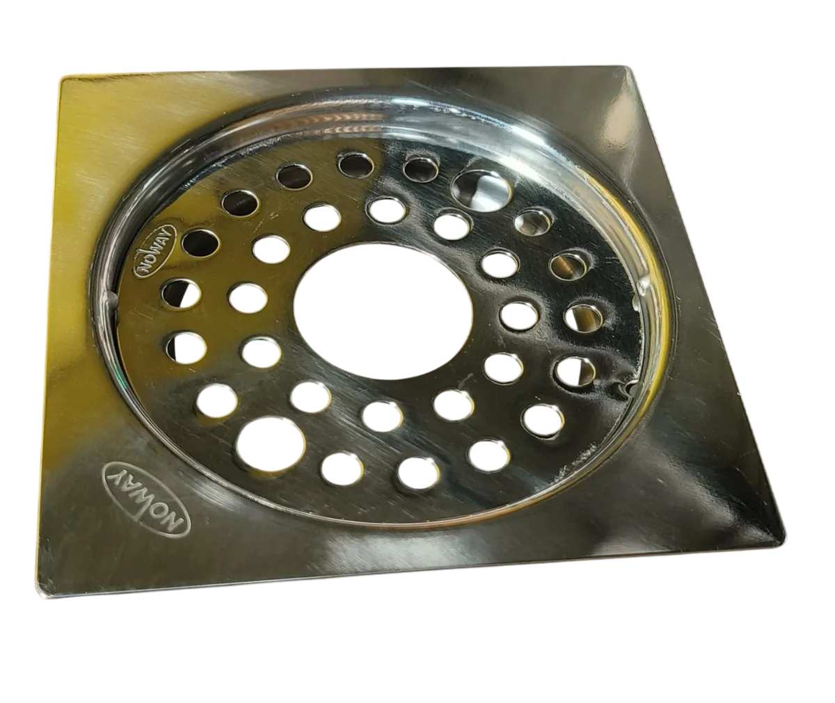 Futura SS Floor Drain Square Jali With Hole 5 Inch (Kitchen, Washbasin and Washing Machine)