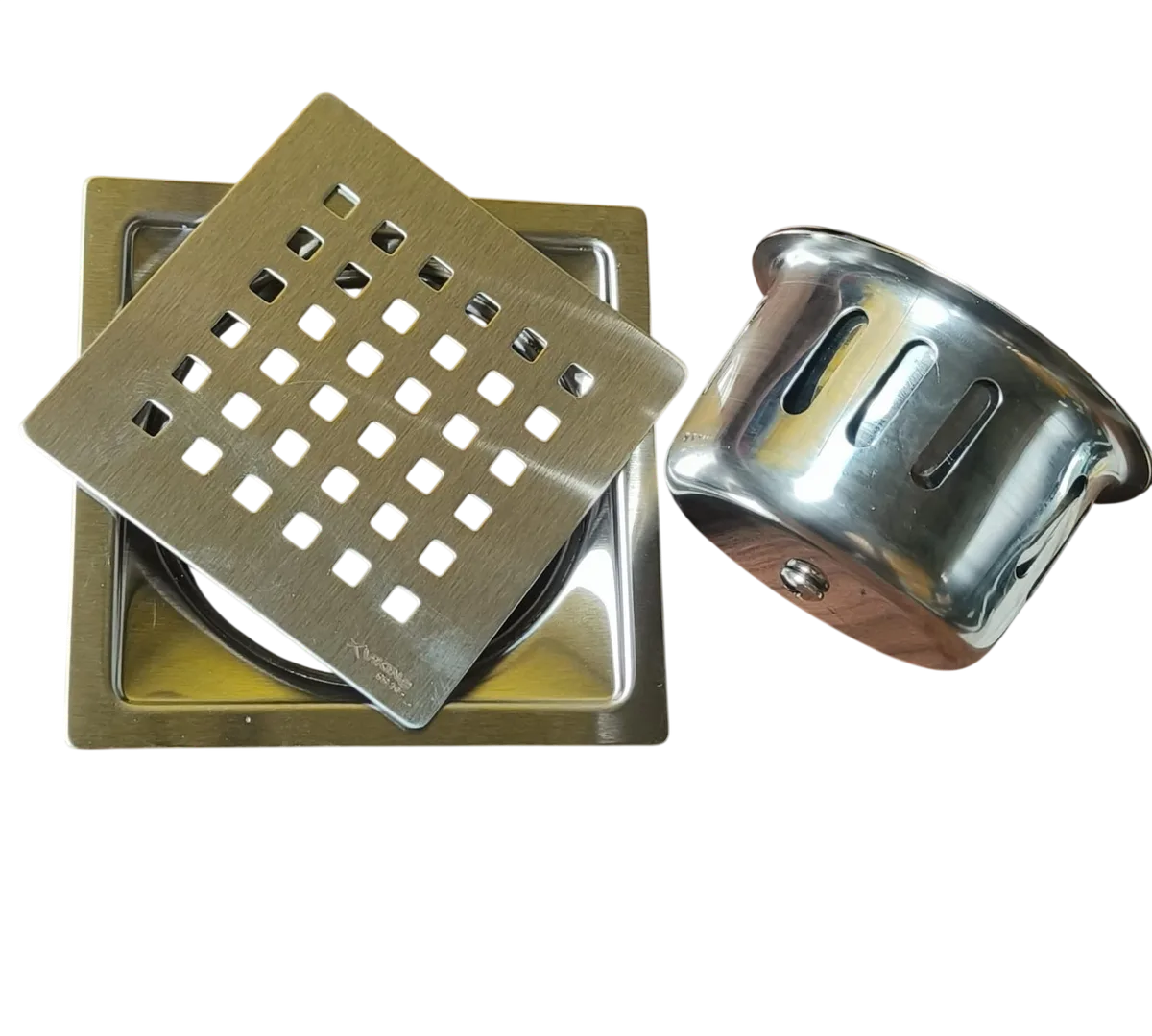 Futura SS Floor Drain Square Jali ( Cockroach Trap ) 5 Inch