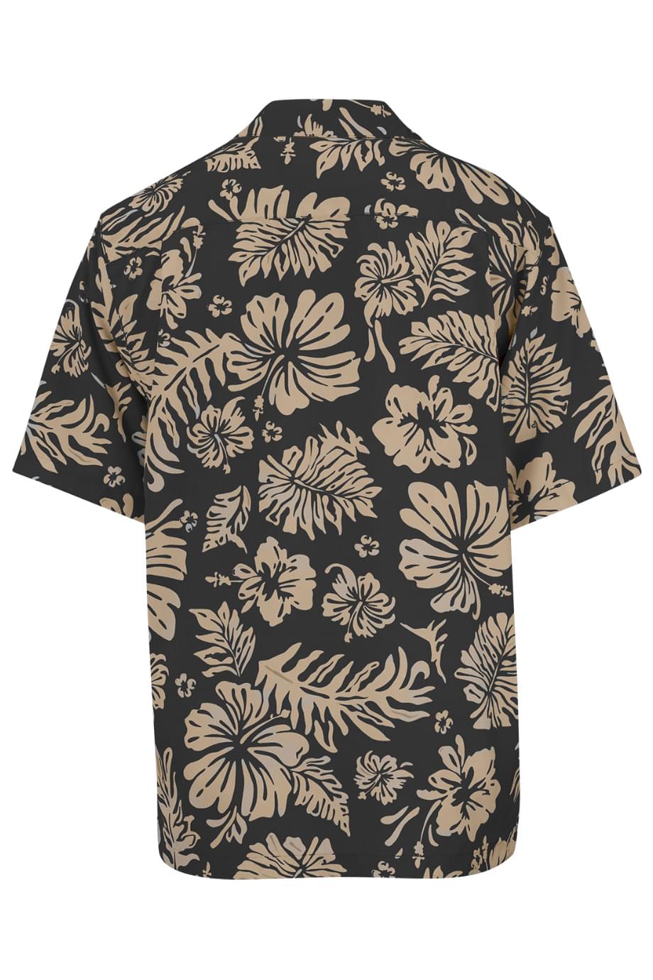 EDWARDS HIBISCUS 2-COLOR CAMP SHIRT - Back View