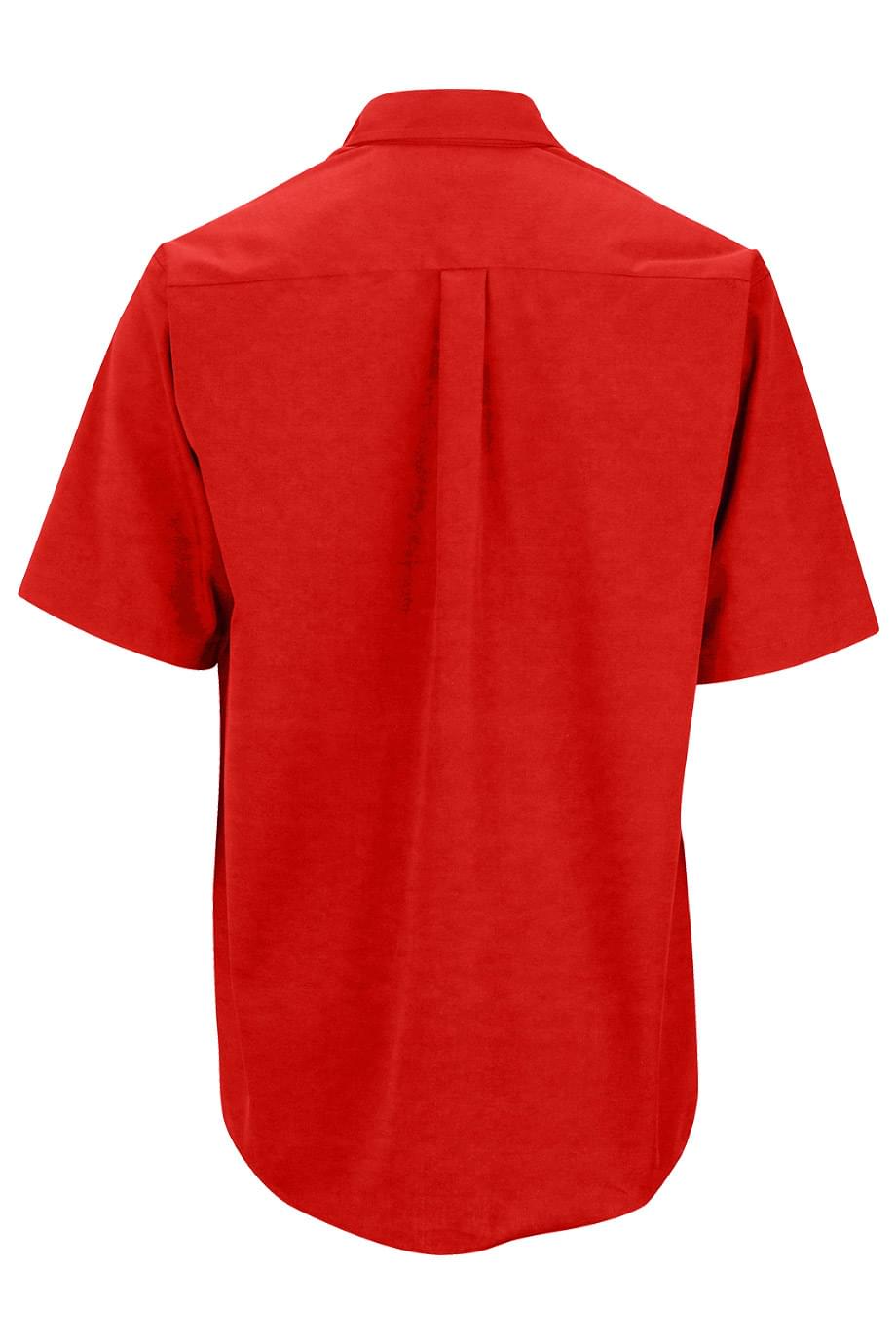 EDWARDS EASY CARE POPLIN SHORT SLEEVE MENS SHIRT - Back View