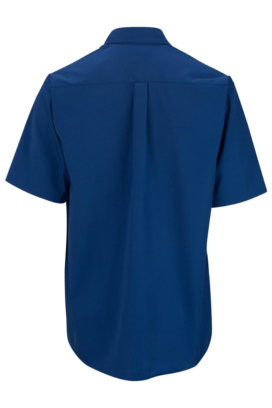 EDWARDS EASY CARE POPLIN SHORT SLEEVE MENS SHIRT - Back View