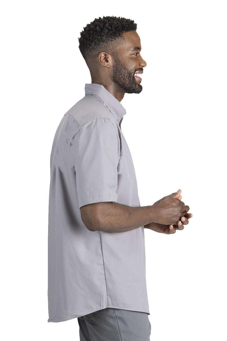 EDWARDS EASY CARE POPLIN SHORT SLEEVE MENS SHIRT - Right View