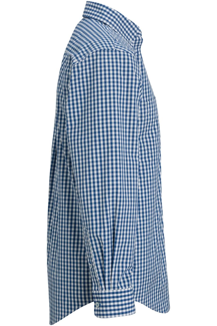 EDWARDS COMFORT STRETCH LONG SLEEVE MENS SHIRT Gingham - Right View