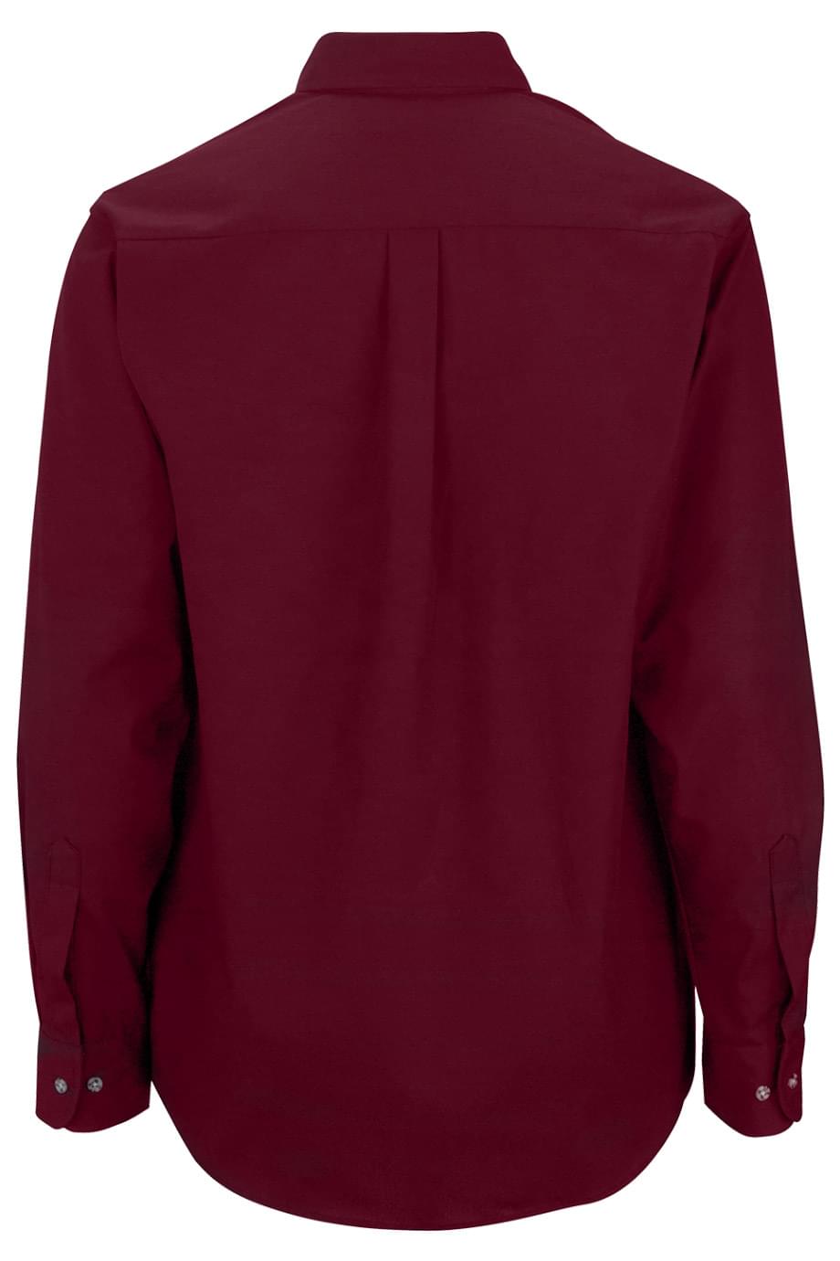 EDWARDS EASY CARE POPLIN LONG SLEEVE MENS SHIRT - Back View