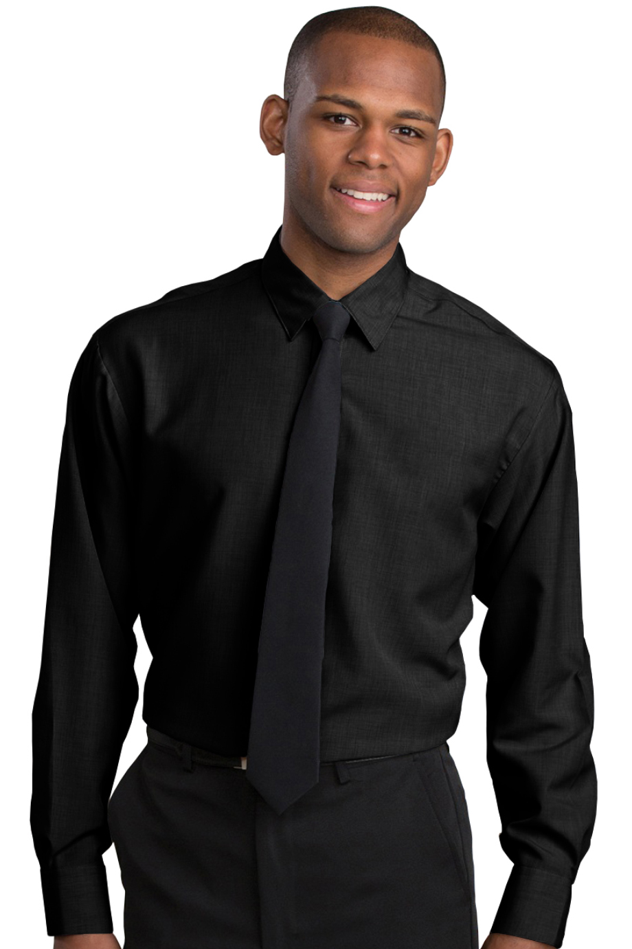 EDWARDS MENS BATISTE CAFE SHIRT - On Model