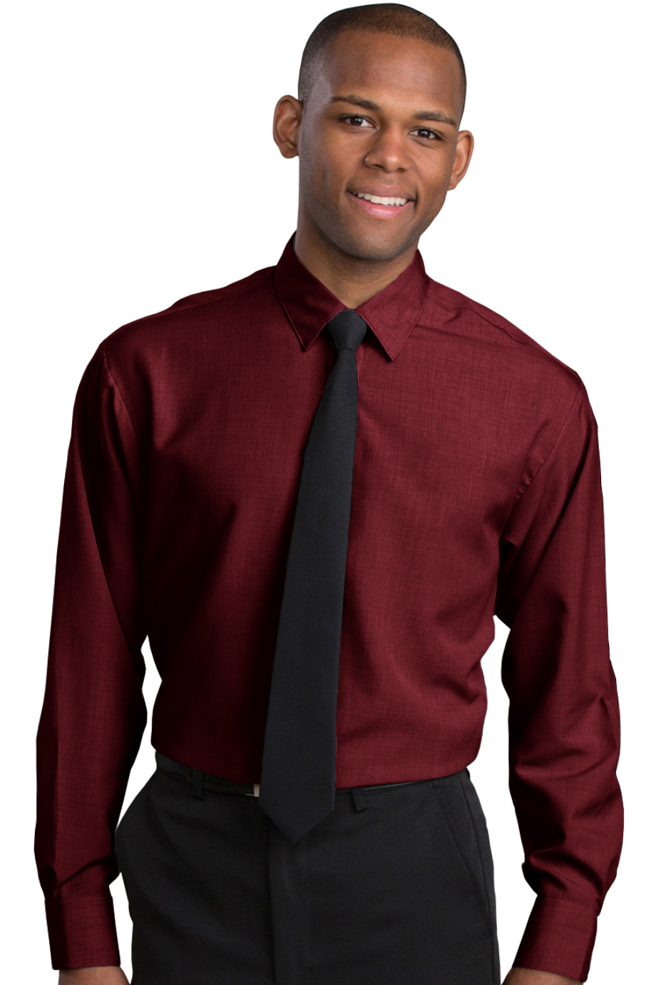 EDWARDS MENS BATISTE CAFE SHIRT - On Model