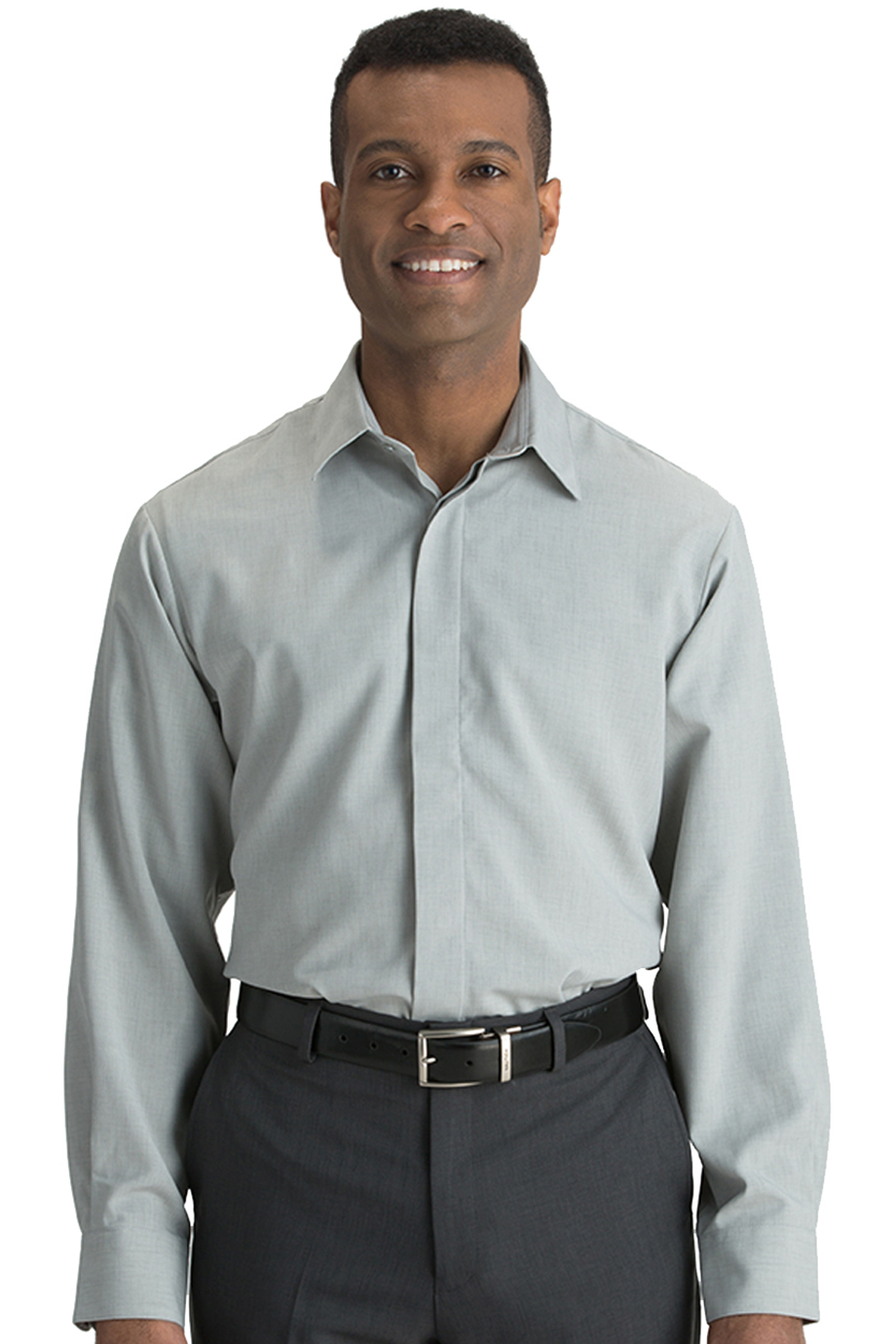 EDWARDS MENS BATISTE CAFE SHIRT - On Model