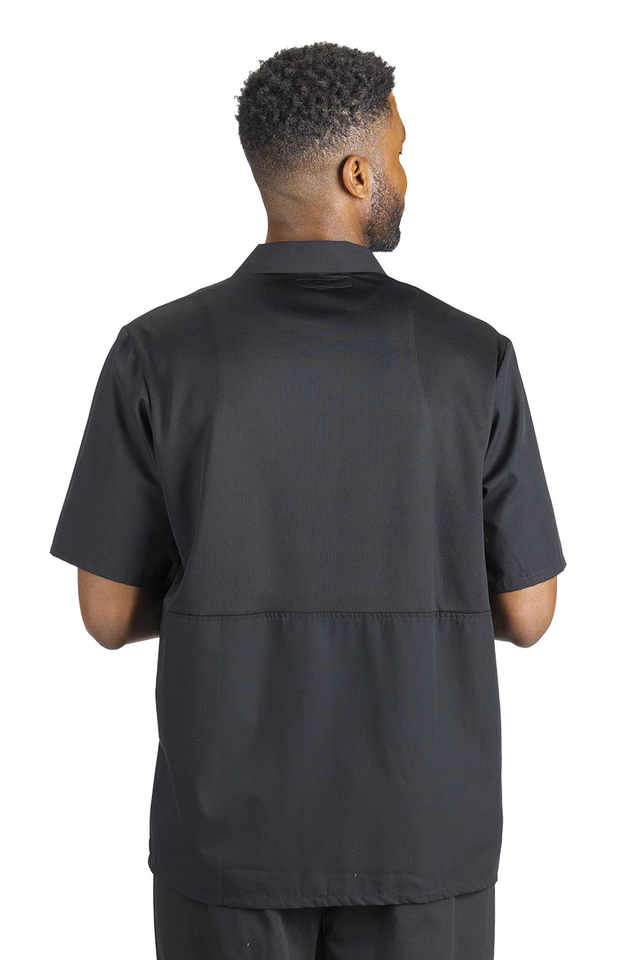 EDWARDS BUTTON FRONT SHIRT WITH MESH BACK - Back View