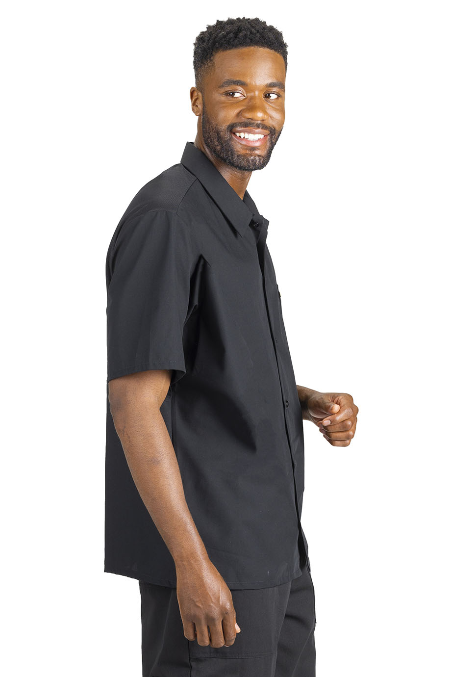 EDWARDS BUTTON FRONT SHIRT WITH MESH BACK - Right View