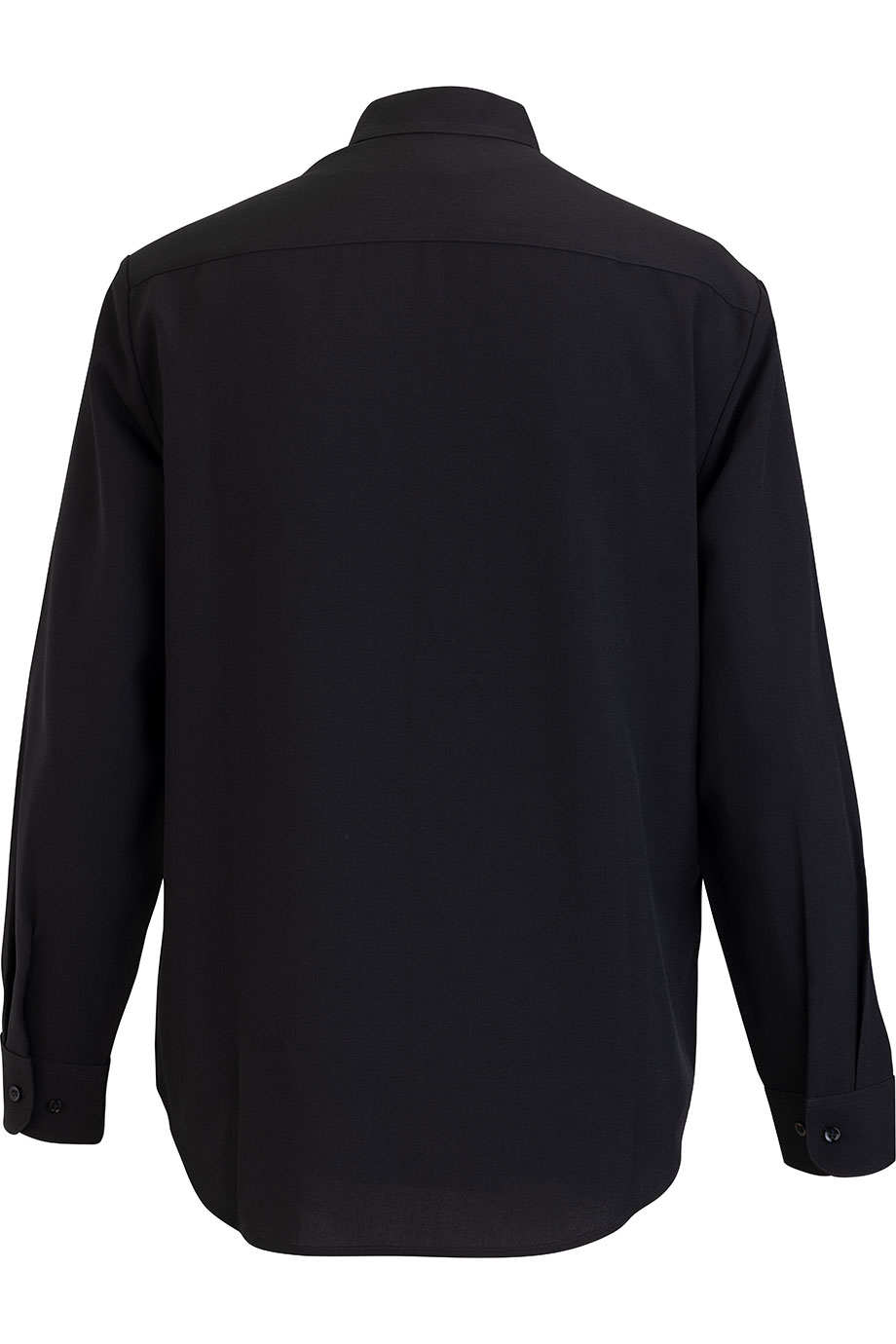 EDWARDS FLEXBATISTE BANDED COLLAR LONG SLEEVE MENS SHIRT - Back View