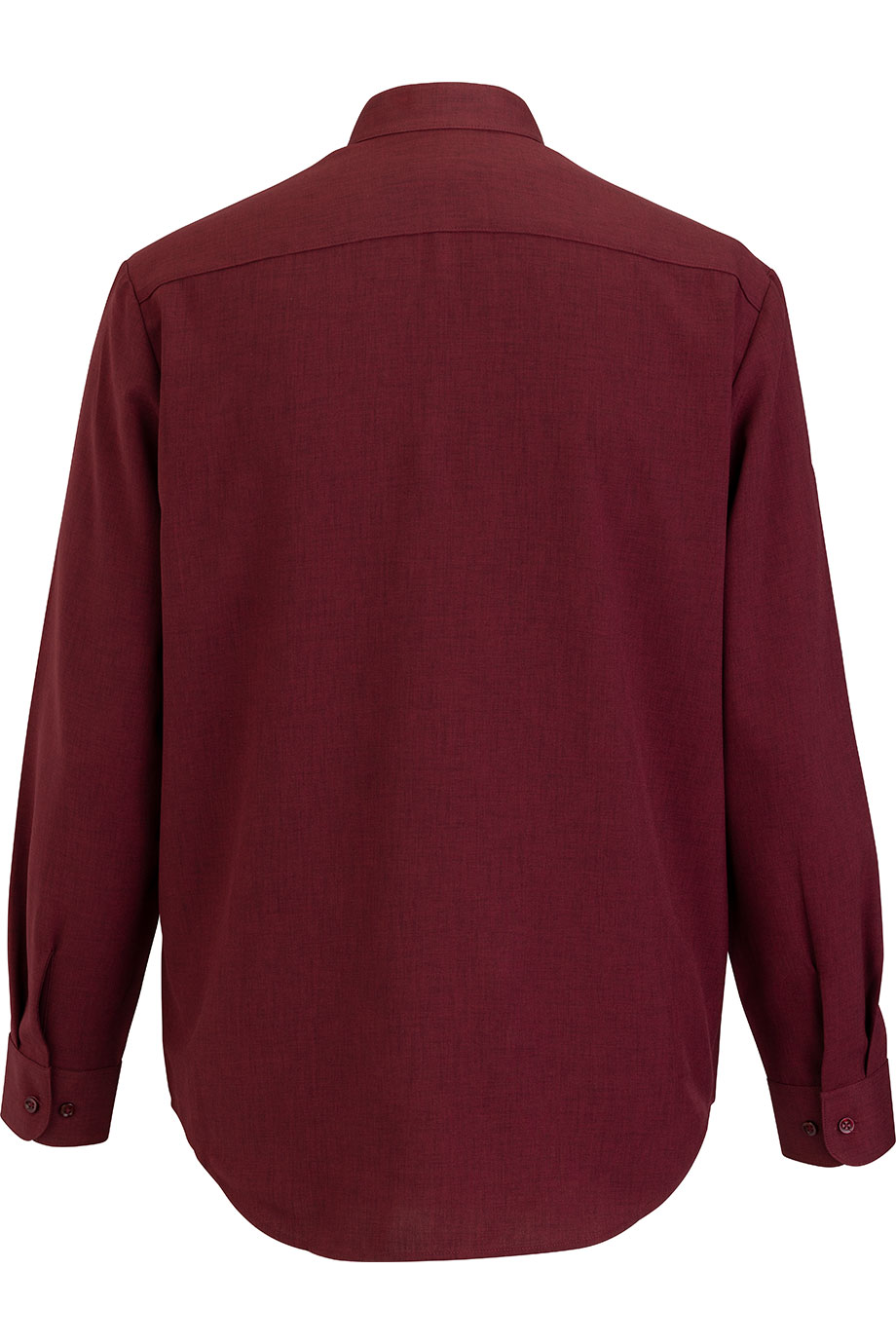 EDWARDS FLEXBATISTE BANDED COLLAR LONG SLEEVE MENS SHIRT - Back View