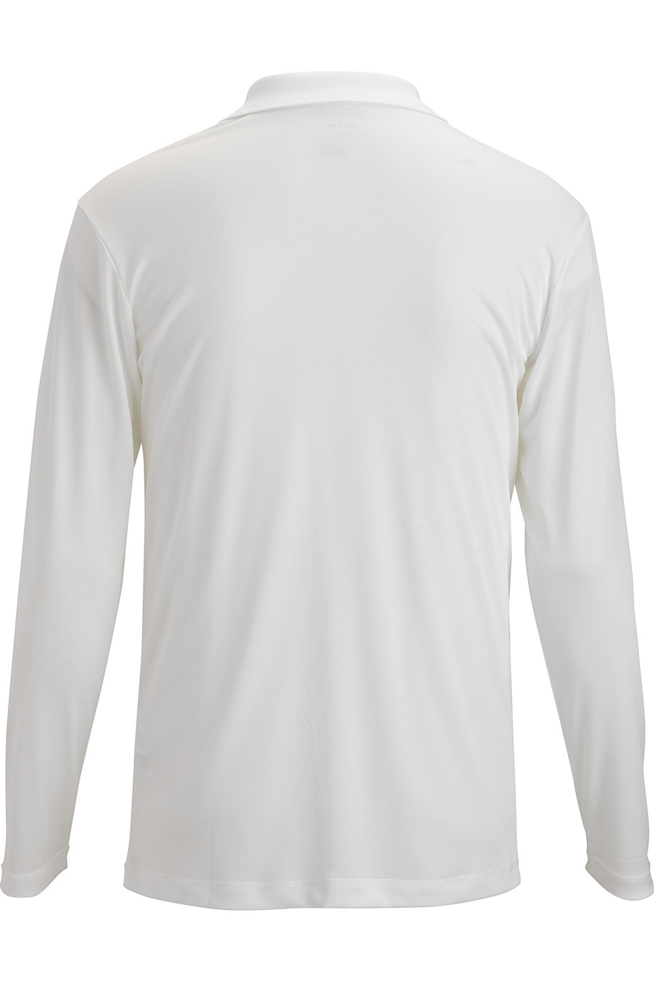 EDWARDS MINI PIQUE LONG SLEEVE UNISEX POLO - Back View