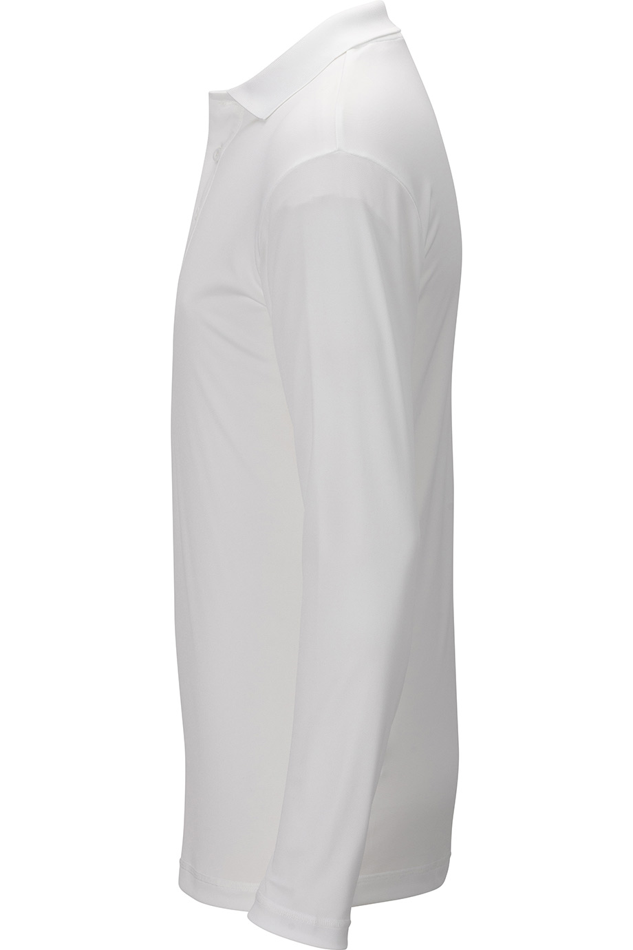 EDWARDS MINI PIQUE LONG SLEEVE UNISEX POLO - Left View