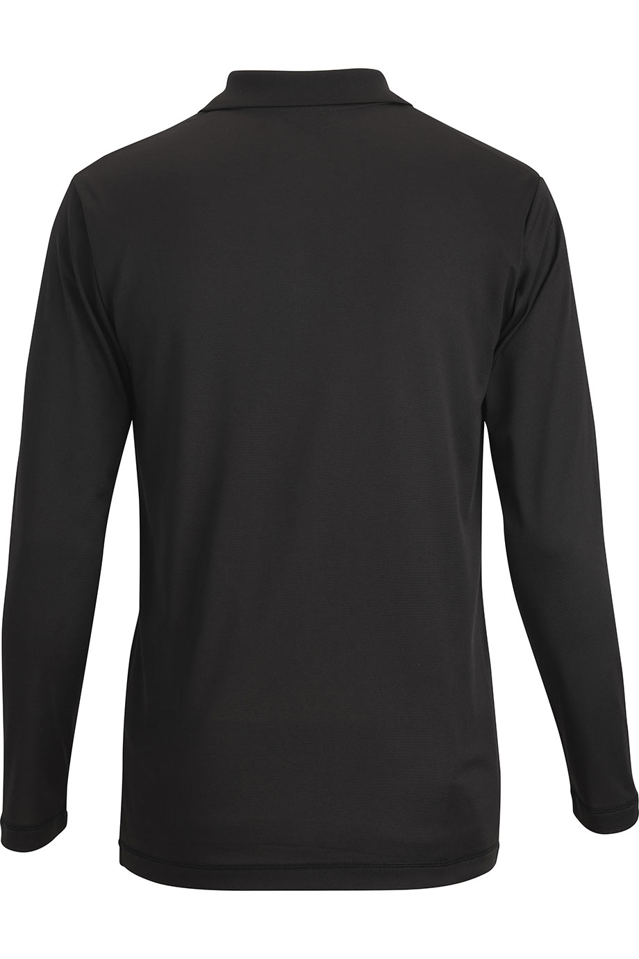 EDWARDS MINI PIQUE LONG SLEEVE UNISEX POLO - Back View