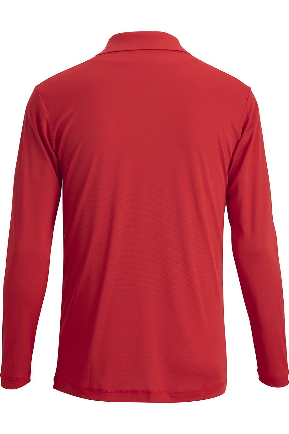 EDWARDS MINI PIQUE LONG SLEEVE UNISEX POLO - Back View
