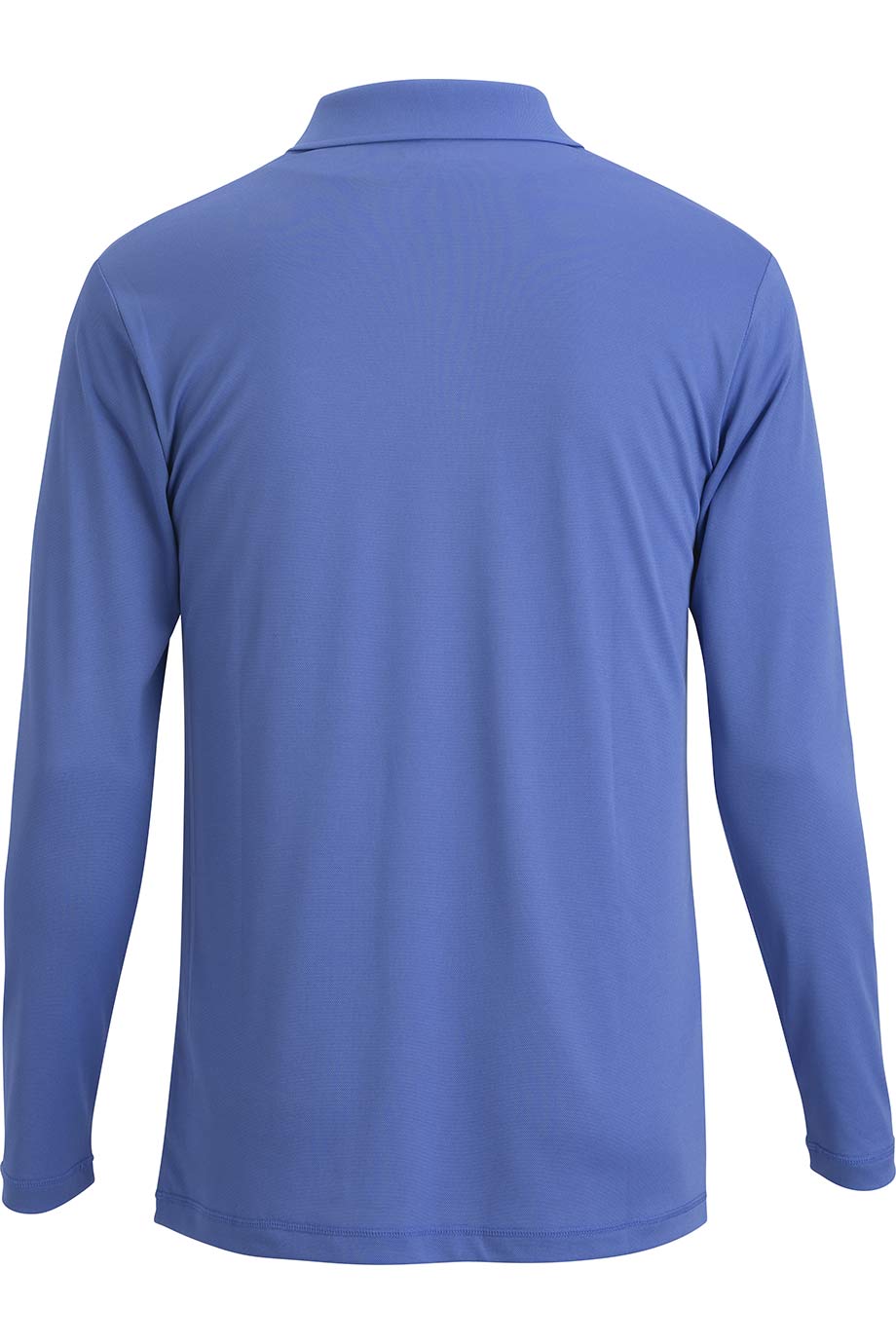 EDWARDS MINI PIQUE LONG SLEEVE UNISEX POLO - Back View