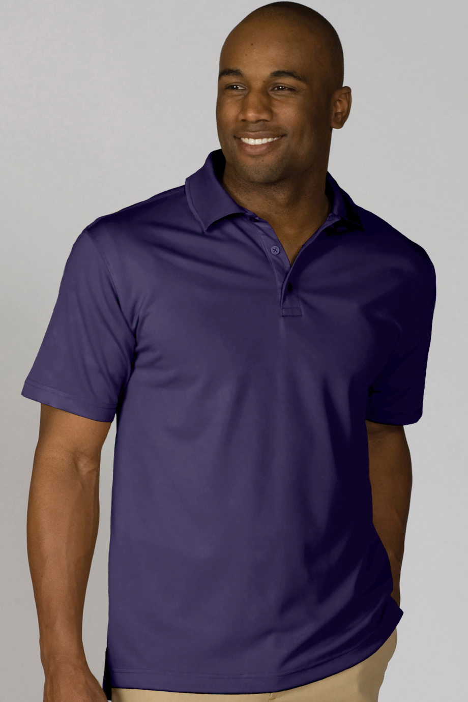 EDWARDS HI PERFORMANCE MESH MENS POLO - On Model