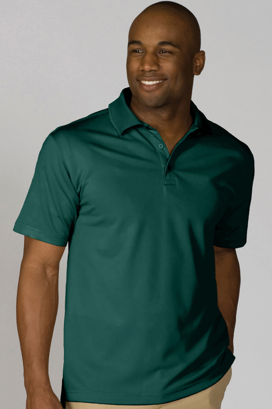 EDWARDS HI PERFORMANCE MESH MENS POLO - On Model