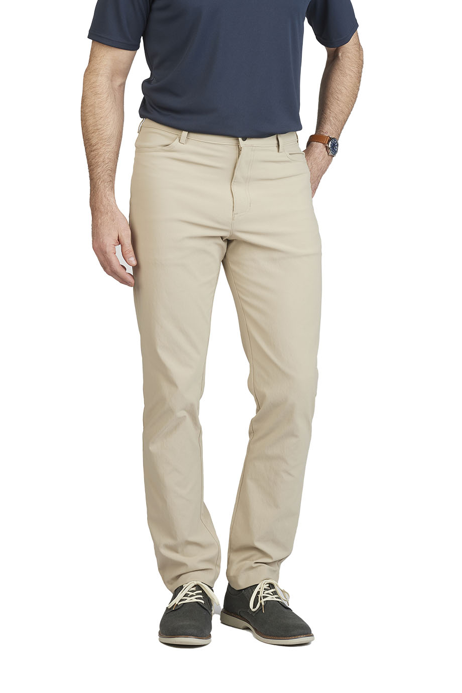 EDWARDS FLEX CHINO MENS PANTS - On Model