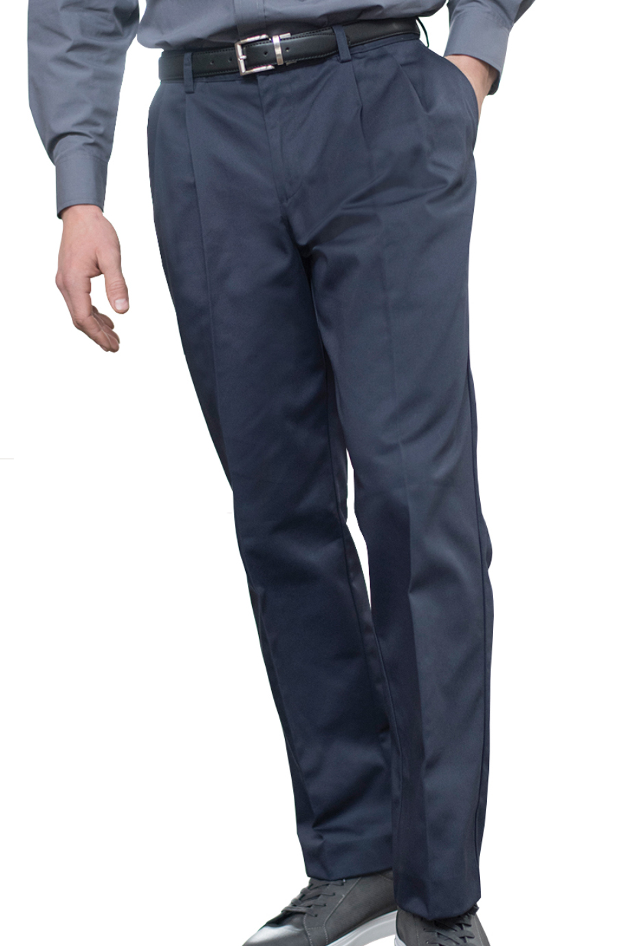 EDWARDS UTILITY CHINO MENS PLEATED PANTS - On Model