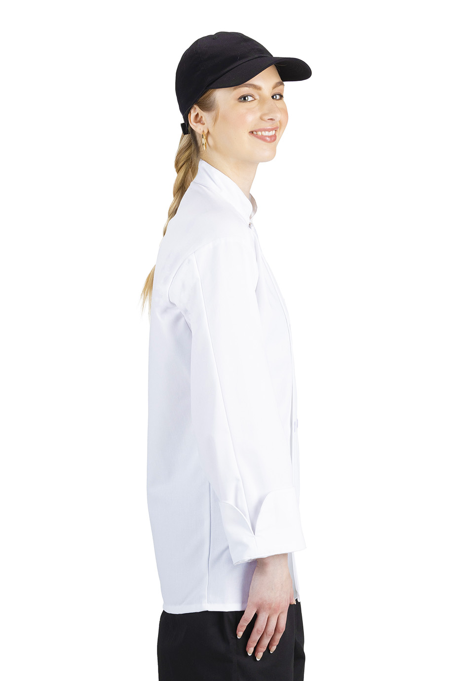EDWARDS 8 BUTTON LONG SLEEVE CHEF COAT - Right View