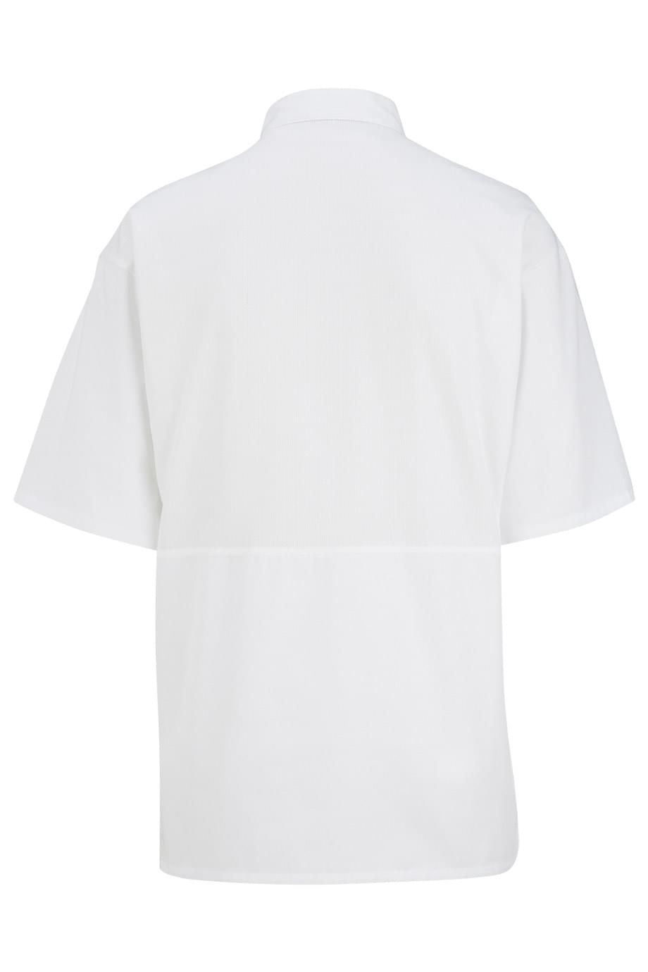 EDWARDS 12 BUTTON SHORT SLEEVE CHEF COAT WITH MESH - Back View