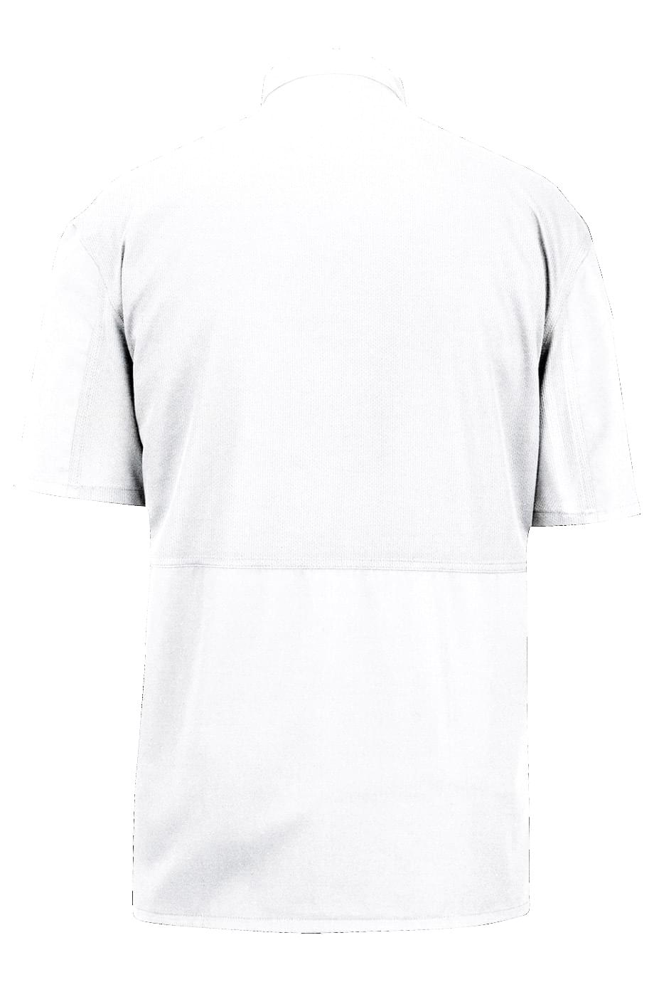EDWARDS 10 BUTTON SHORT SLEEVE CHEF COAT WITH MESH - Back View