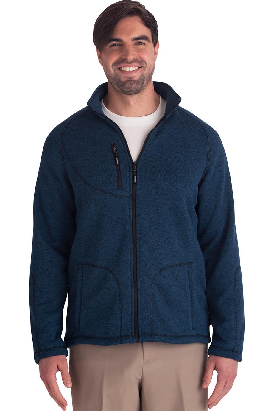 EDWARDS SWEATER KNIT MENS JACKET - On Model