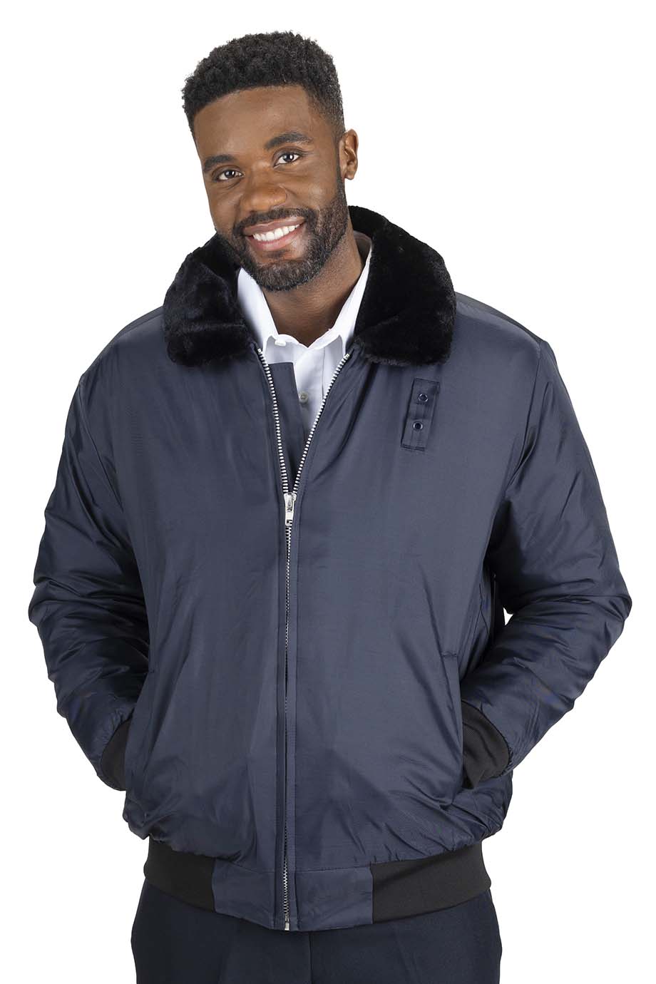 EDWARDS SECURITY BOMBER JACKET - On Model