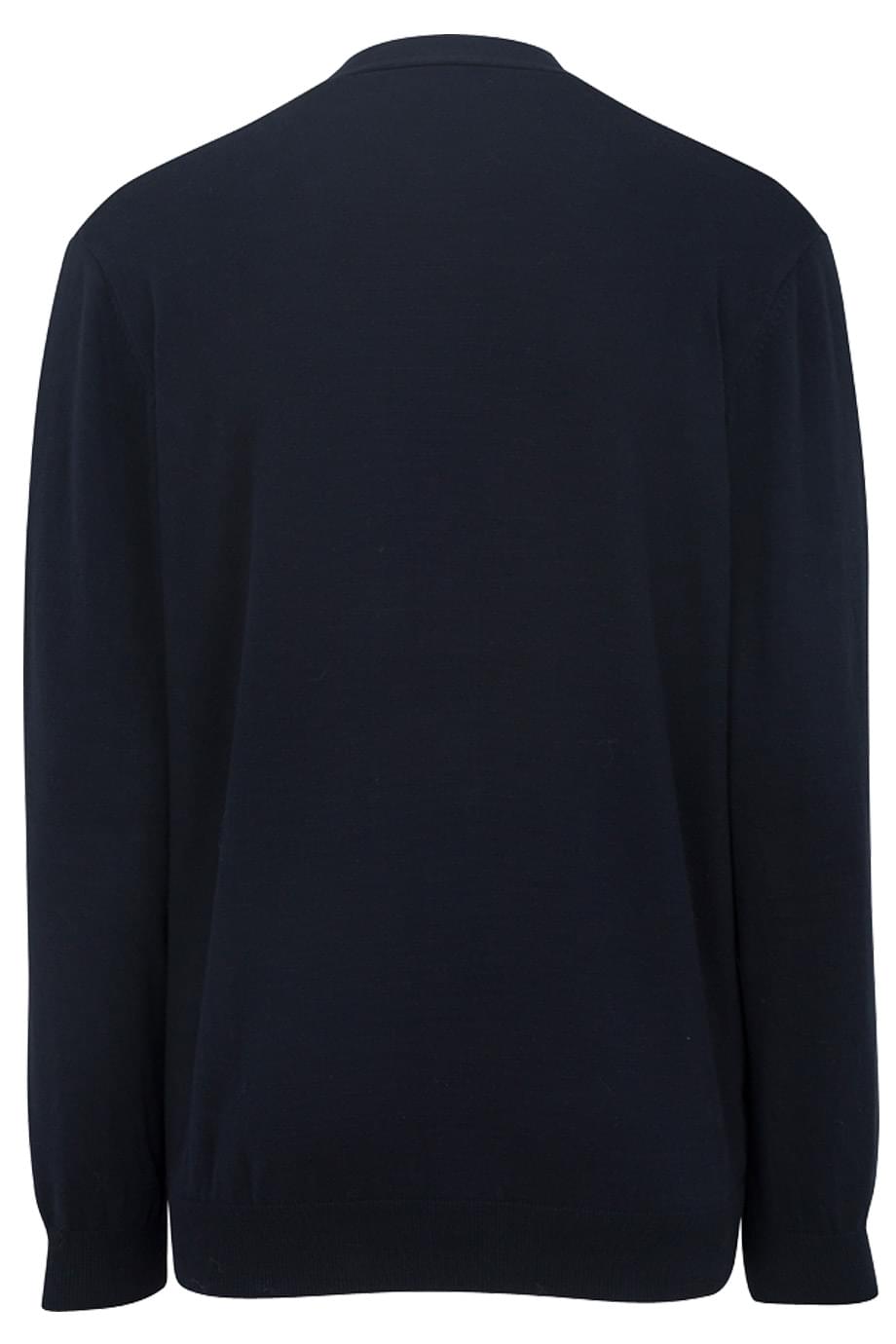 EDWARDS COTTON BLEND UNISEX CARDIGAN - Back View