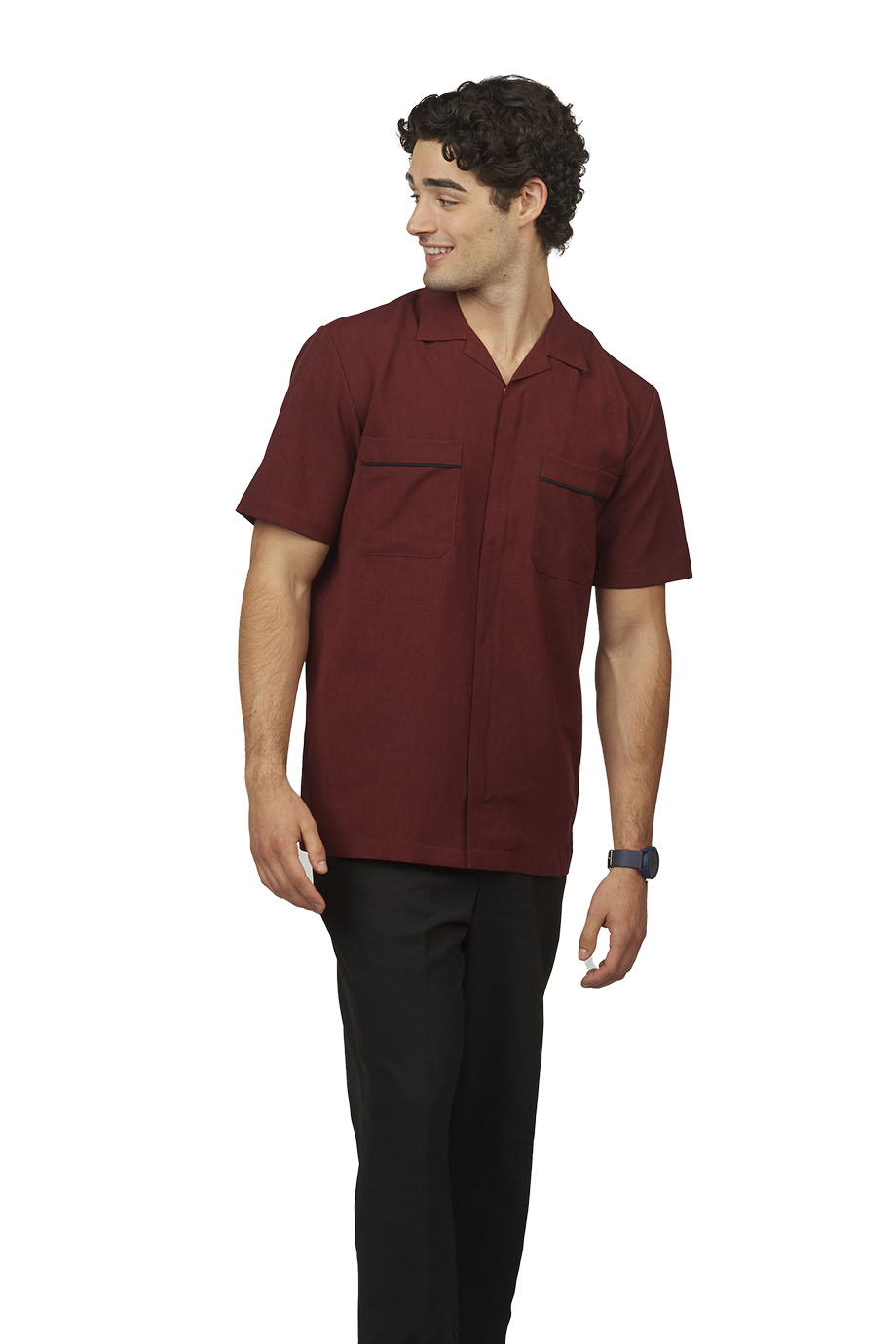 EDWARDS FLEXPINNACLE MENS SERVICE SHIRT - On Model