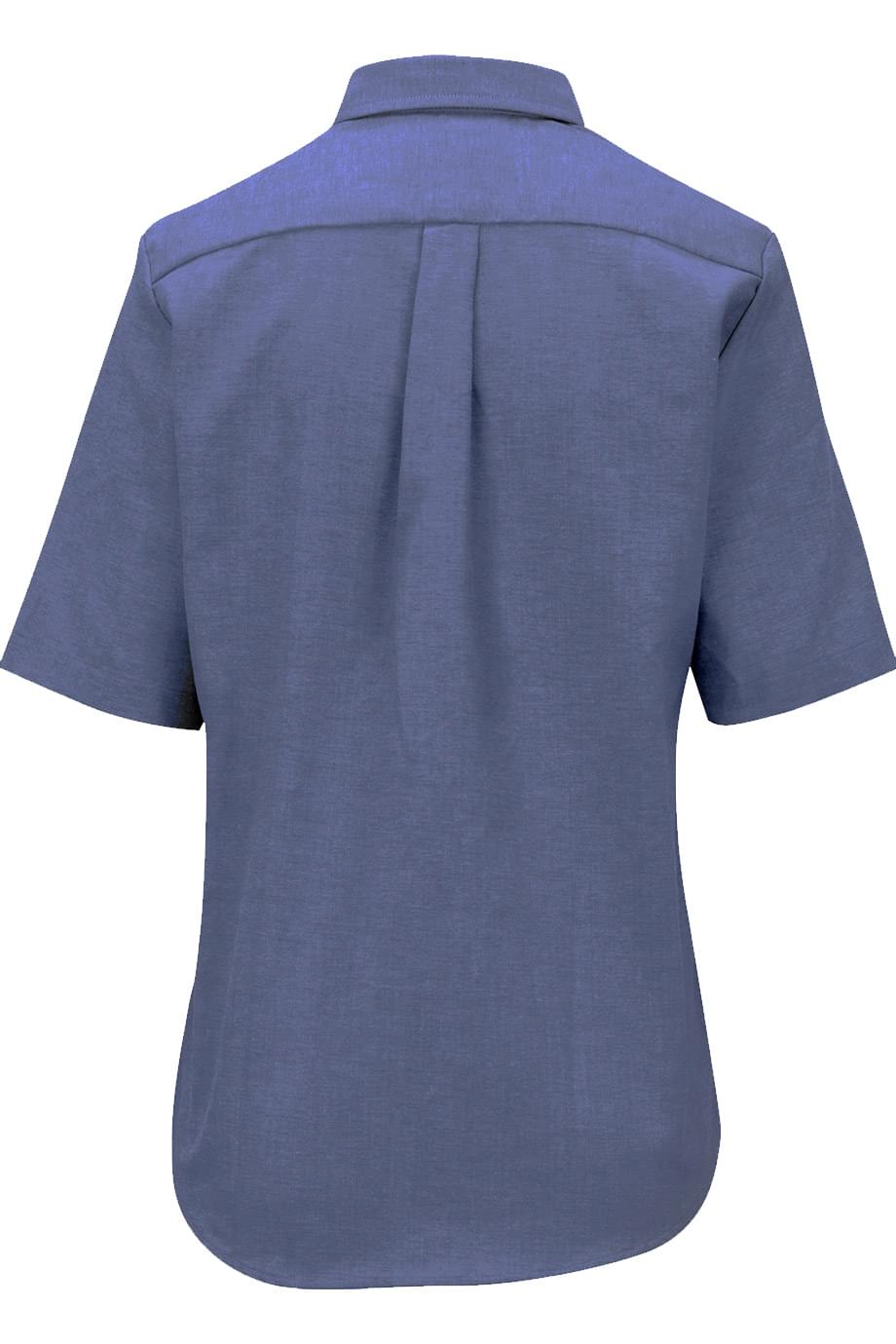 EDWARDS EASY CARE OXFORD SHORT SLEEVE LADIES SHIRT - Back View