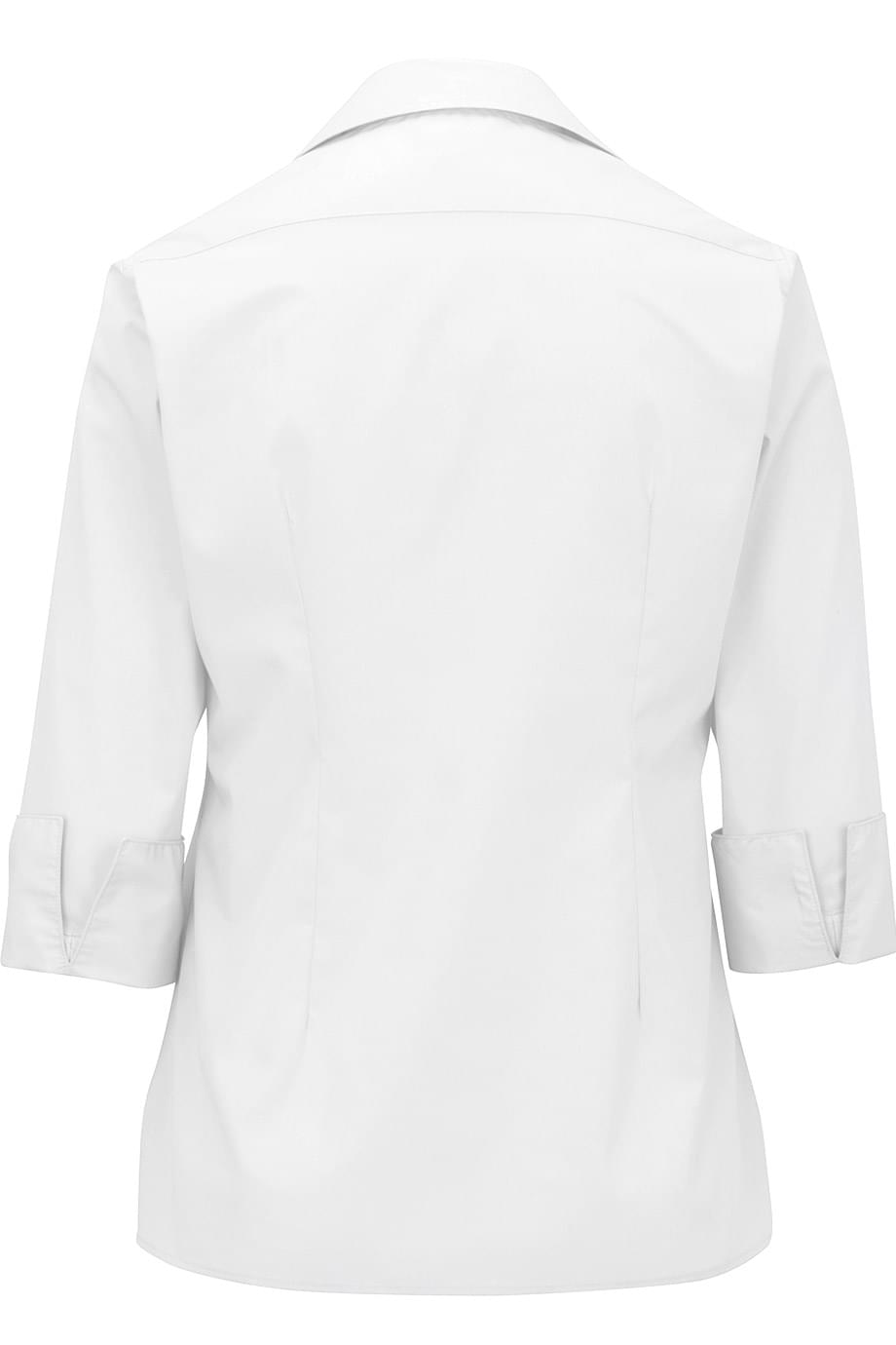EDWARDS LIGHTWEIGHT POPLIN THREE QUARTER SLEEVE LADIES SHIRT - Back View