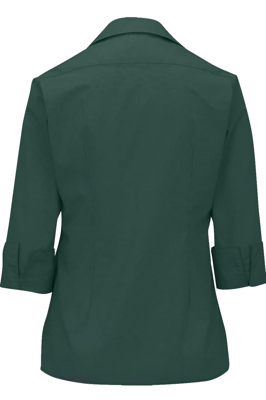 EDWARDS LIGHTWEIGHT POPLIN THREE QUARTER SLEEVE LADIES SHIRT - Back View