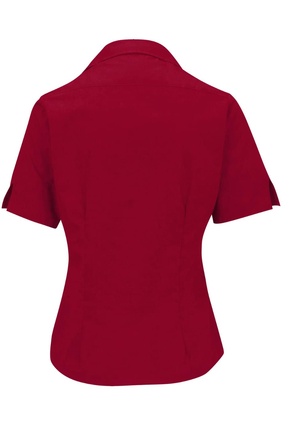 EDWARDS LIGHTWEIGHT POPLIN SHORT SLEEVE LADIES SHIRT - Back View