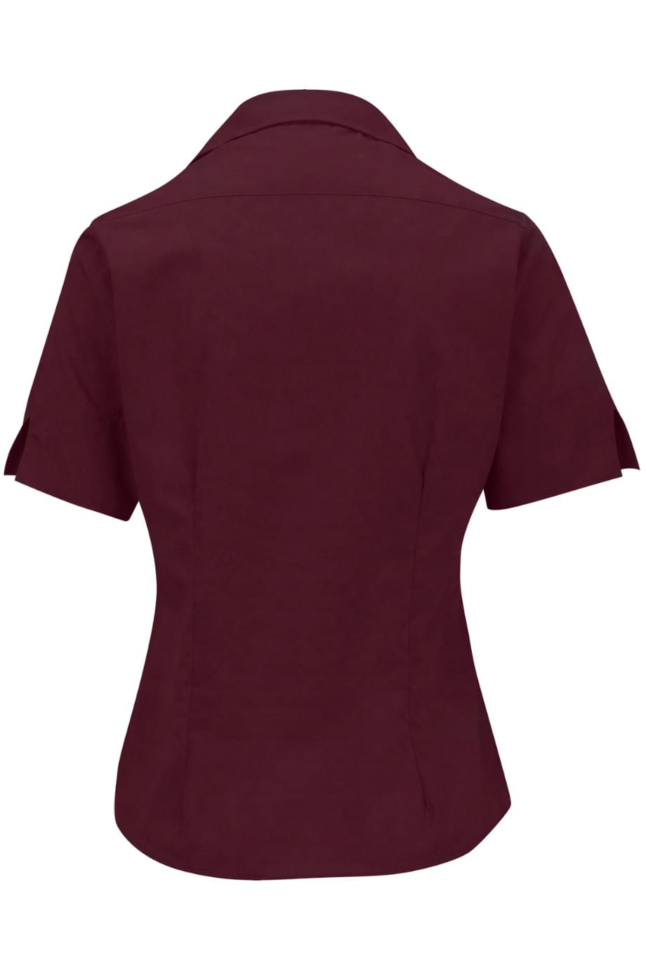 EDWARDS LIGHTWEIGHT POPLIN SHORT SLEEVE LADIES SHIRT - Back View