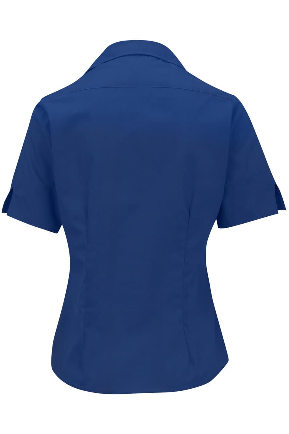 EDWARDS LIGHTWEIGHT POPLIN SHORT SLEEVE LADIES SHIRT - Back View