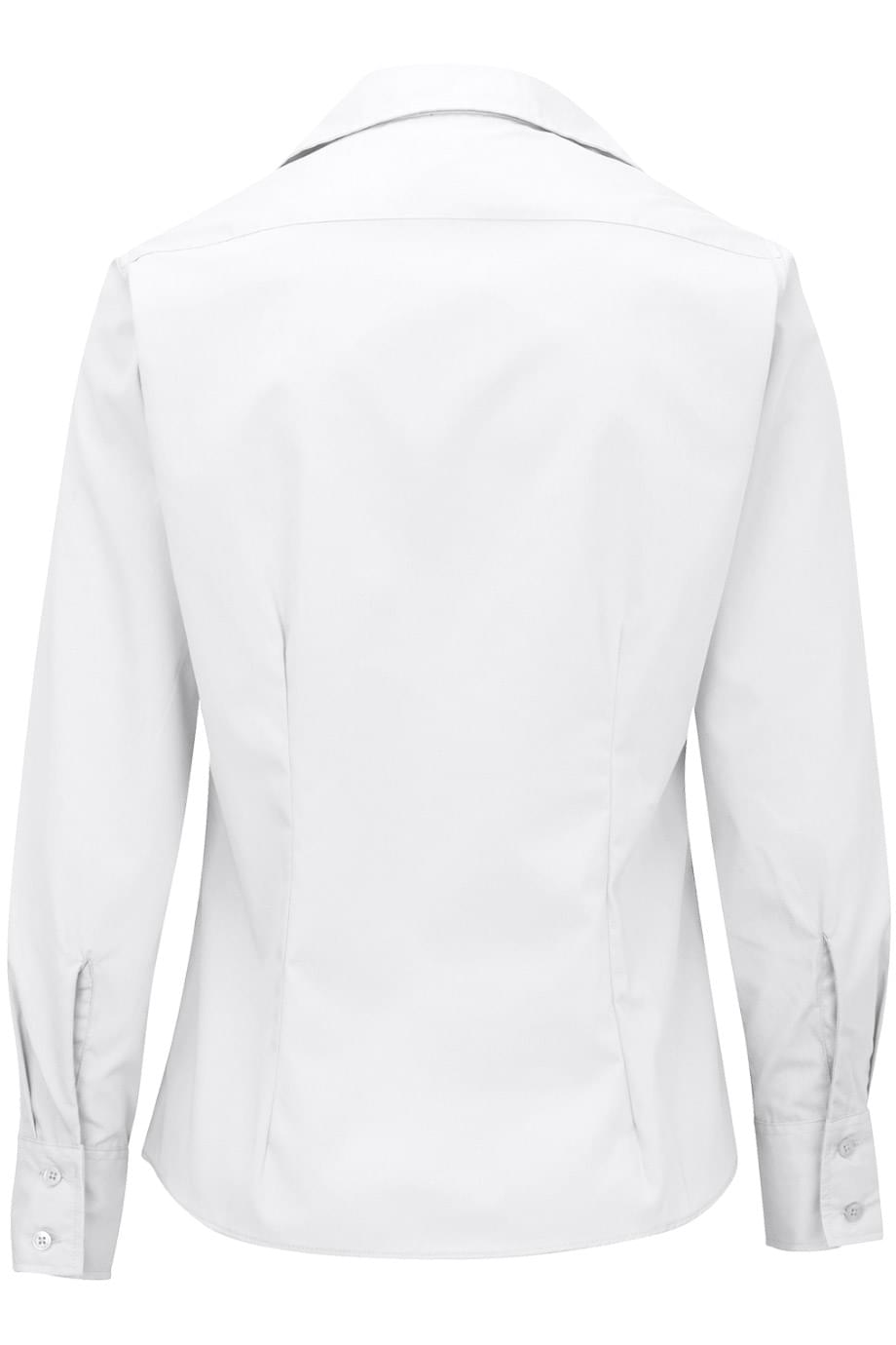 EDWARDS LIGHTWEIGHT POPLIN LONG SLEEVE LADIES SHIRT - Back View
