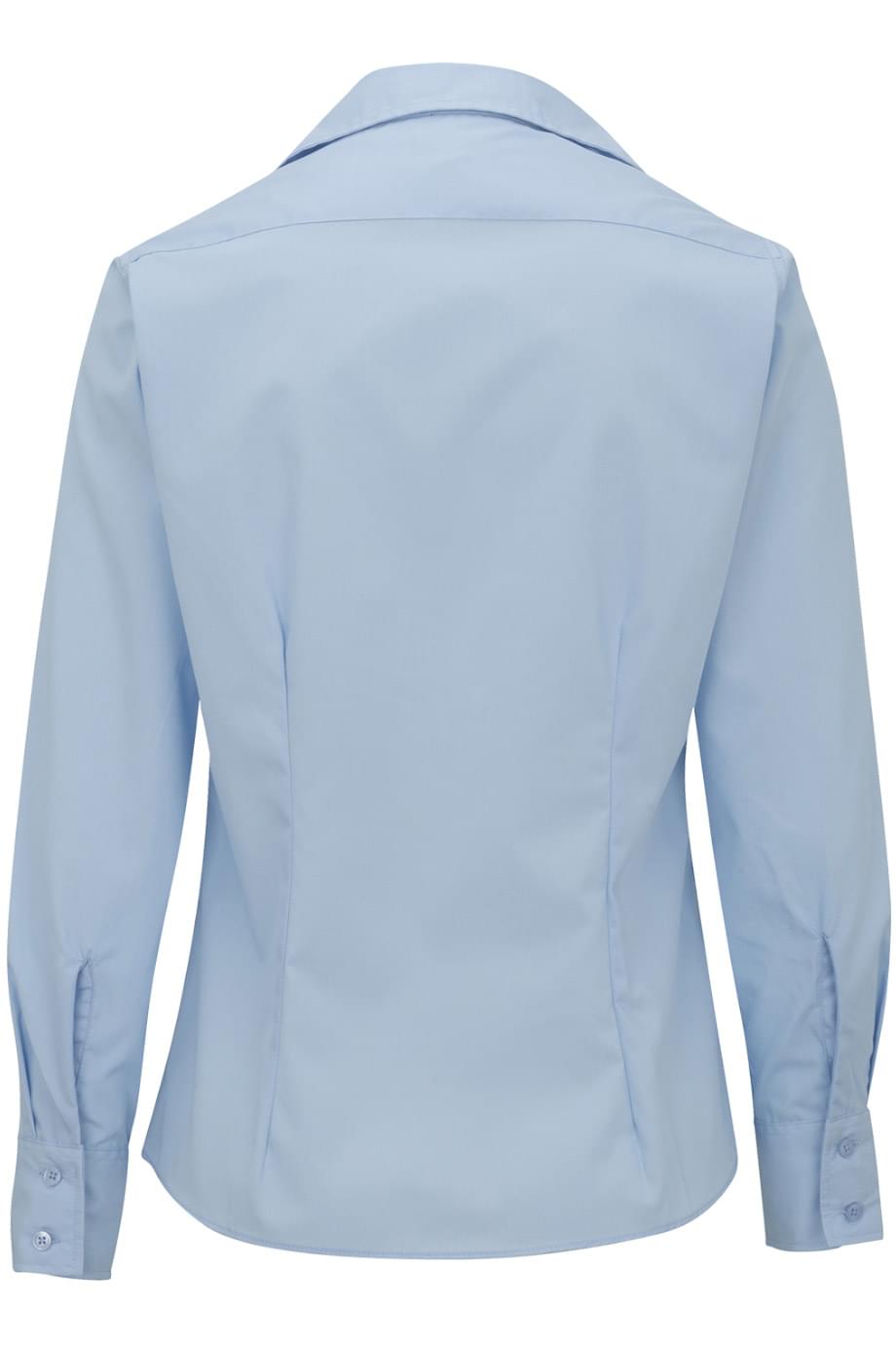 EDWARDS LIGHTWEIGHT POPLIN LONG SLEEVE LADIES SHIRT - Back View