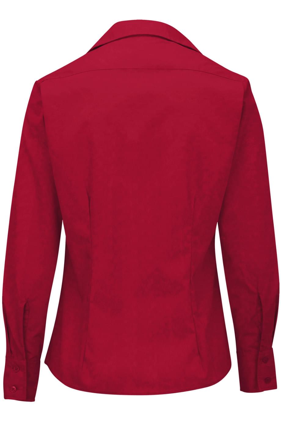 EDWARDS LIGHTWEIGHT POPLIN LONG SLEEVE LADIES SHIRT - Back View