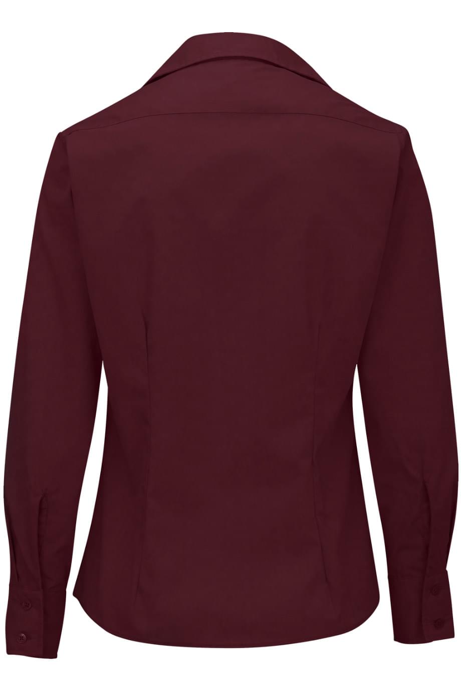 EDWARDS LIGHTWEIGHT POPLIN LONG SLEEVE LADIES SHIRT - Back View